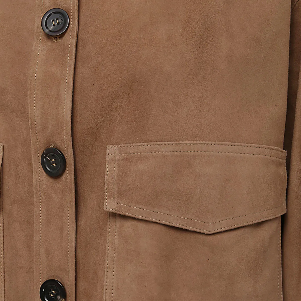 Malo Single-Breasted Straight Hem Overshirt