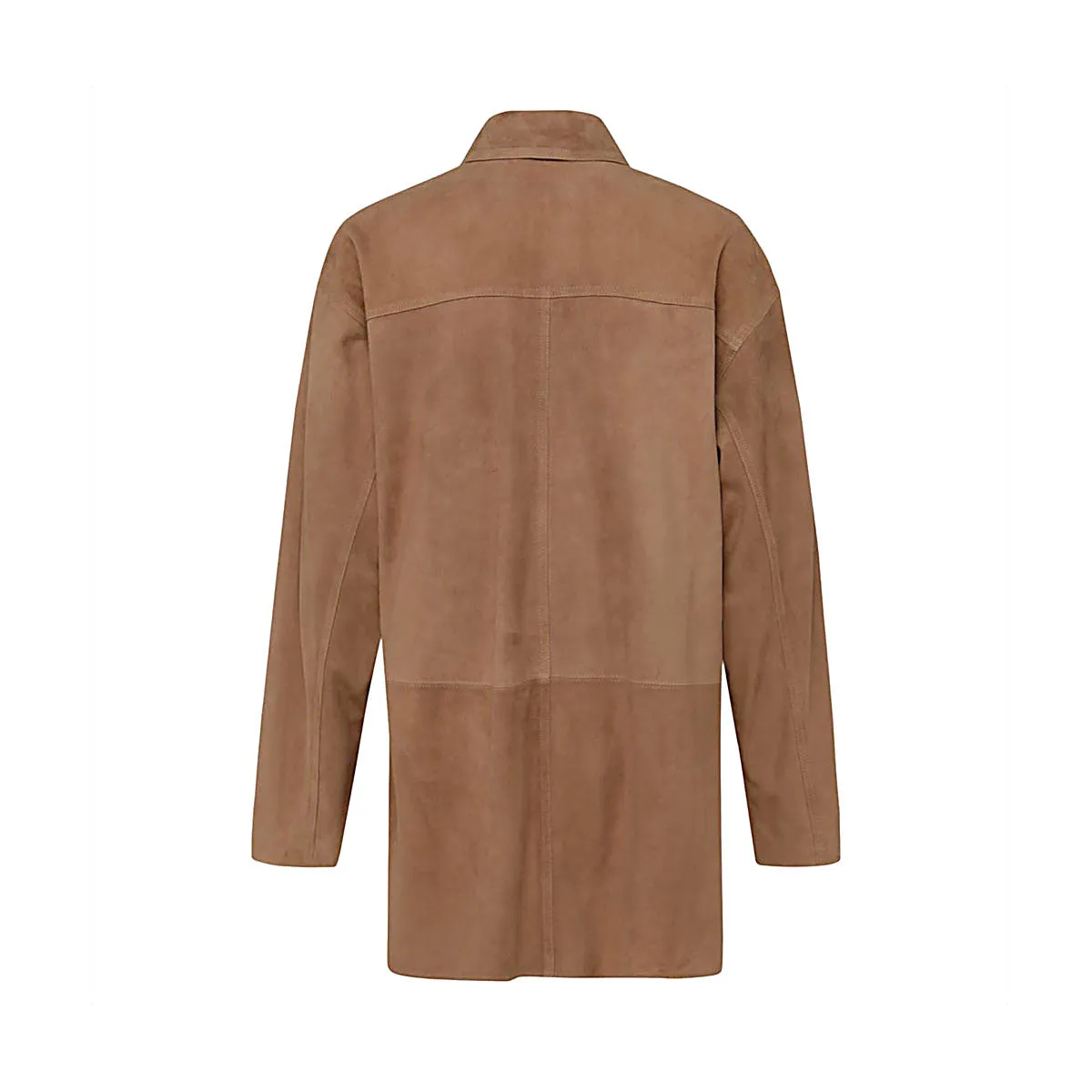 Malo Single-Breasted Straight Hem Overshirt