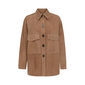 Malo Single-Breasted Straight Hem Overshirt