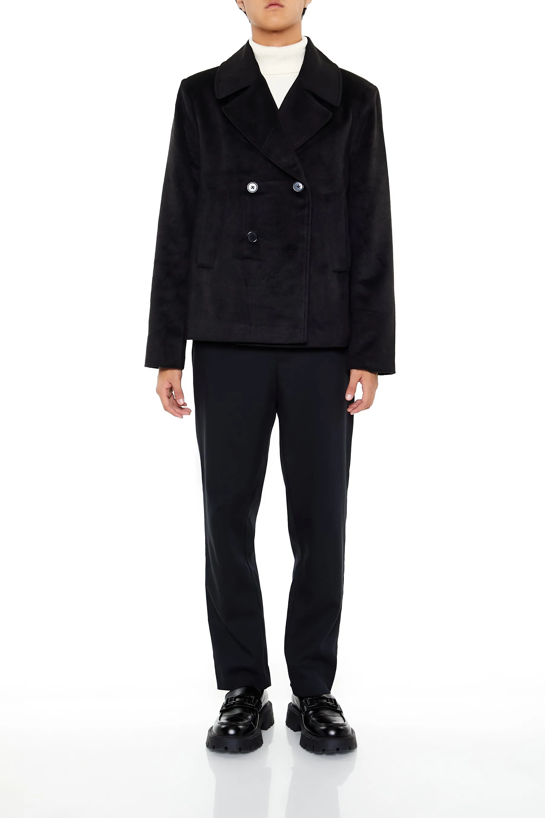 Manteau à double boutonnage