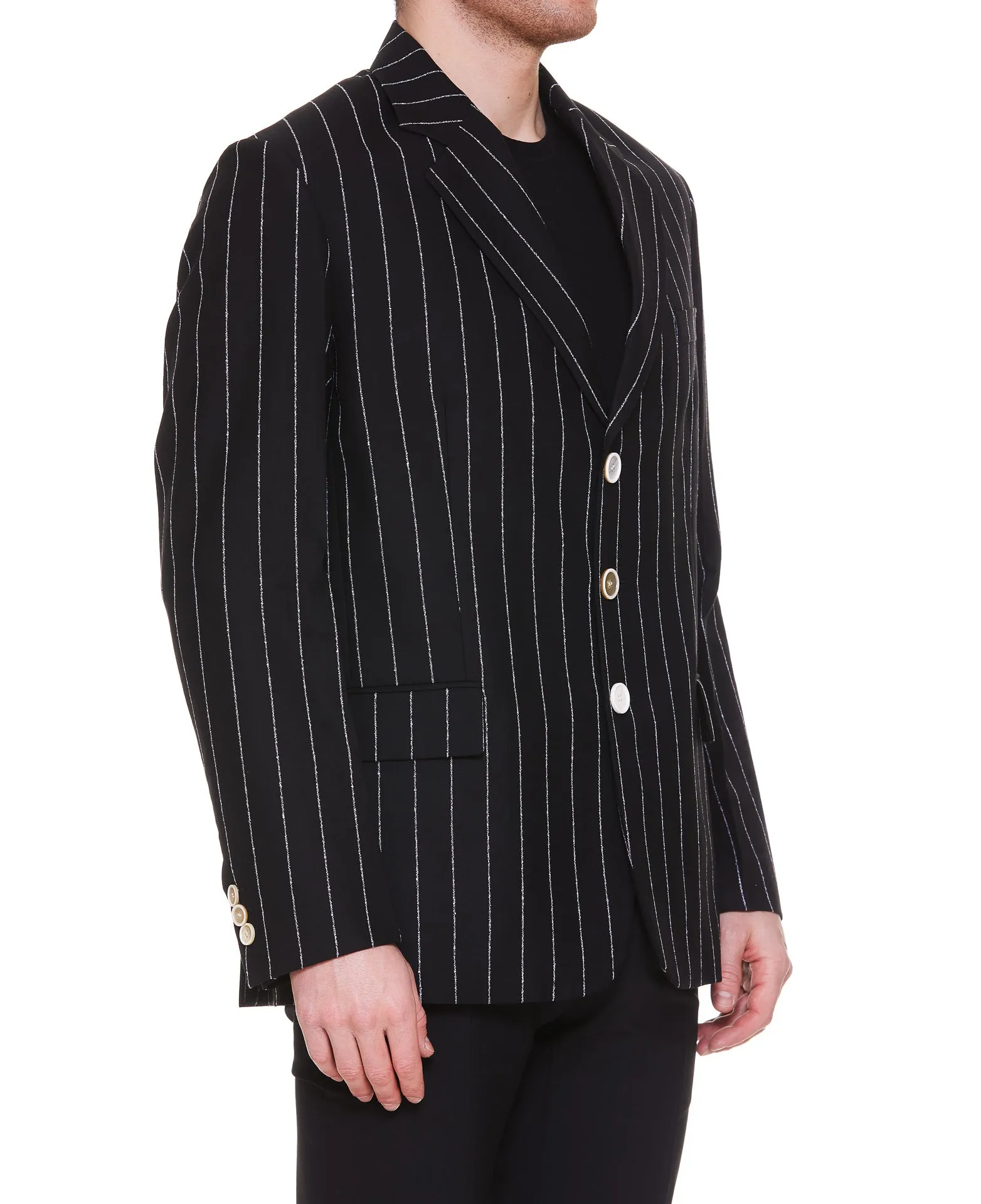 Marni Striped Single-Breasted Blazer