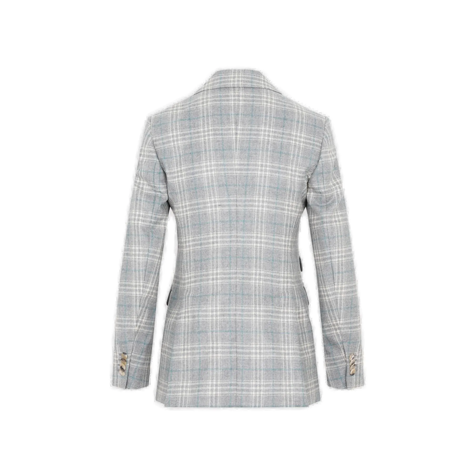 Max Mara Checked Long-Sleeved Jacket