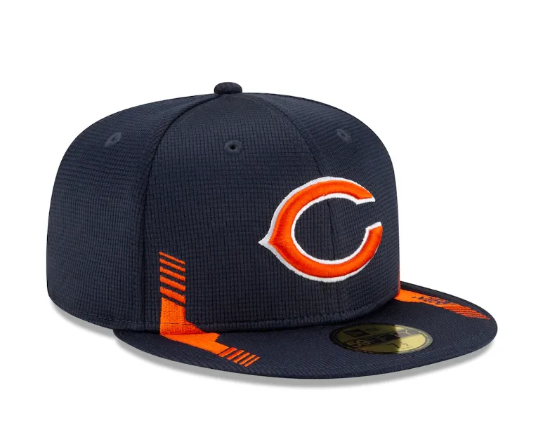 Men's Chicago Bears New Era Navy 2021 NFL Sideline Home C 59FIFTY Fitted Hat