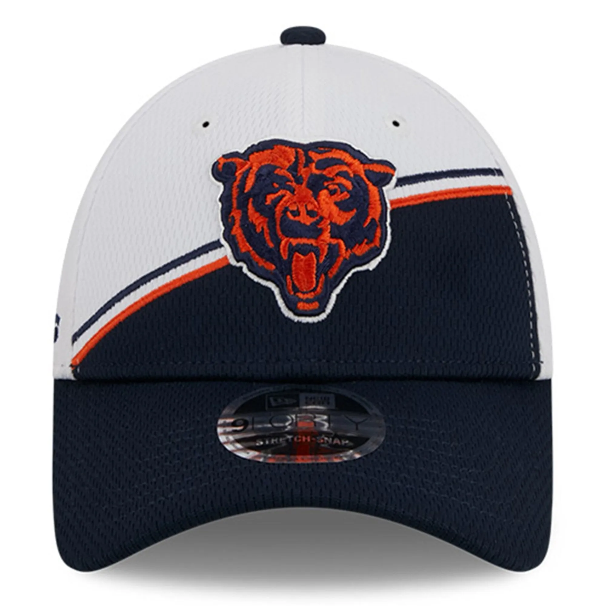 Men's Chicago Bears New Era White/Navy 2023 NFL Alternate Logo 9FORTY Adjustable Hat