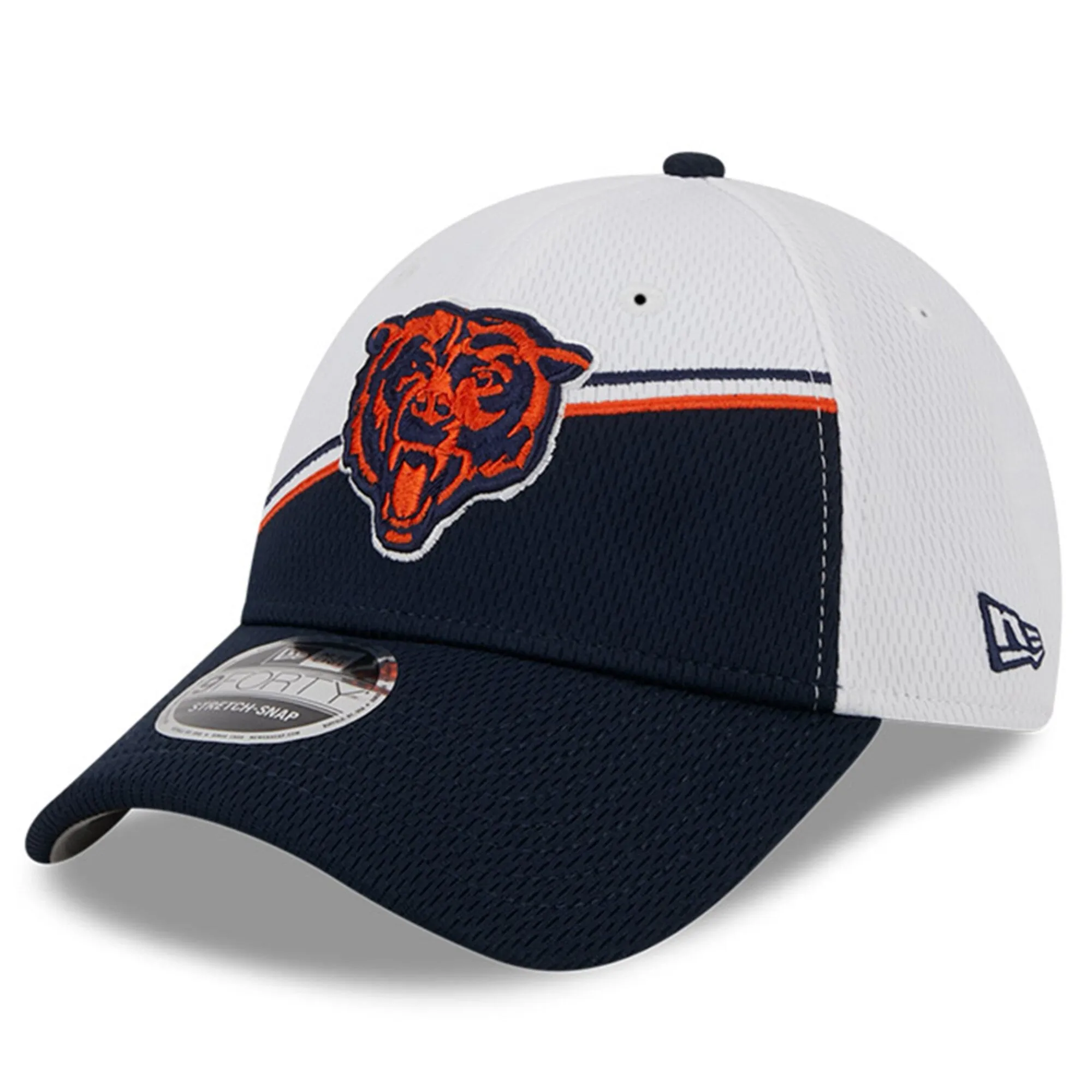 Men's Chicago Bears New Era White/Navy 2023 NFL Alternate Logo 9FORTY Adjustable Hat