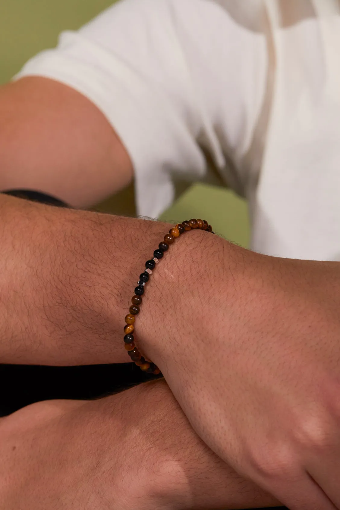 Men's Gemstone Beaded Bracelet