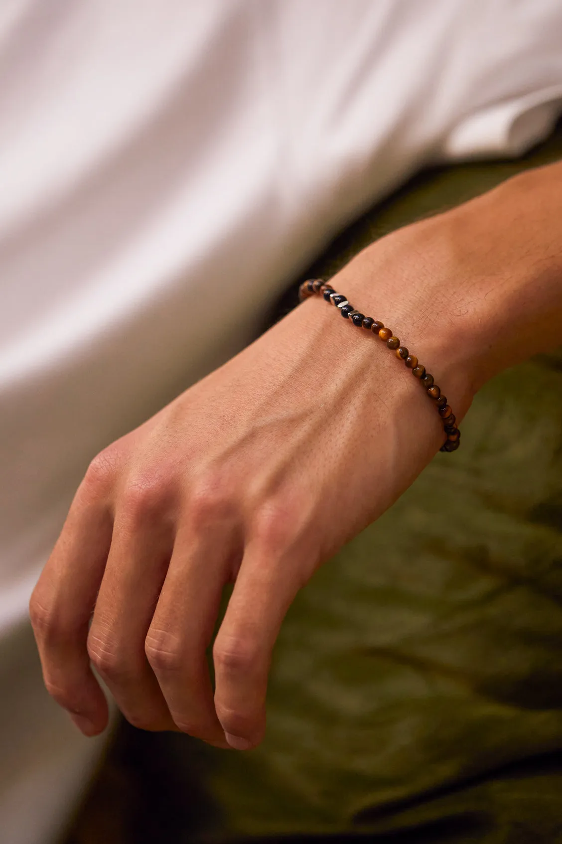 Men's Gemstone Beaded Bracelet