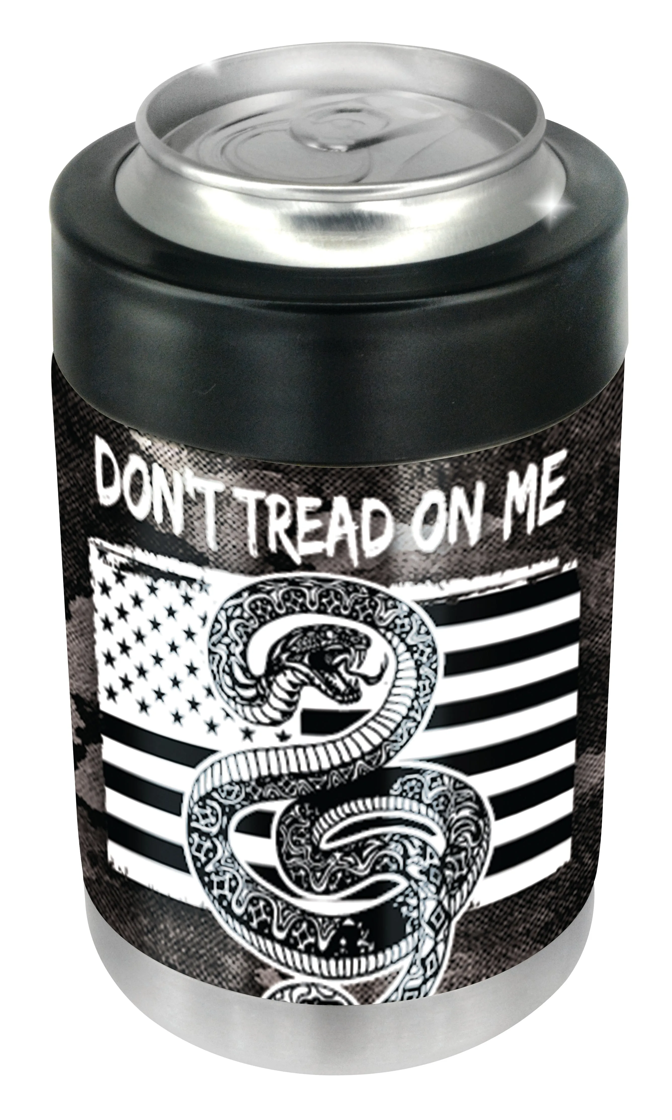 Metal Insulated 12 Oz Can Cooler - 6 Pieces Per Retail Ready Display 22269