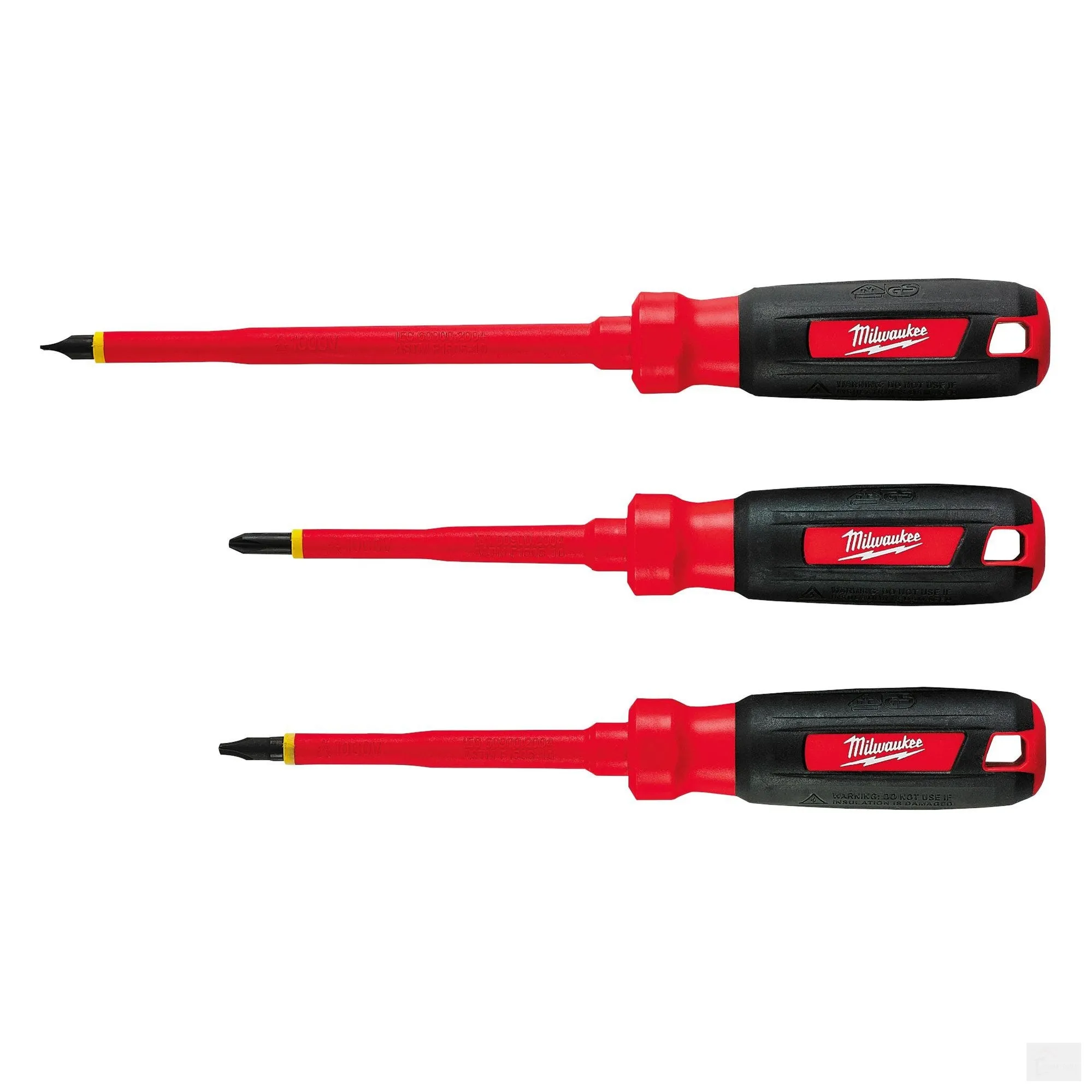 Milwaukee 3 PC 1000V Insulated Screwdriver Set (48-22-2202)