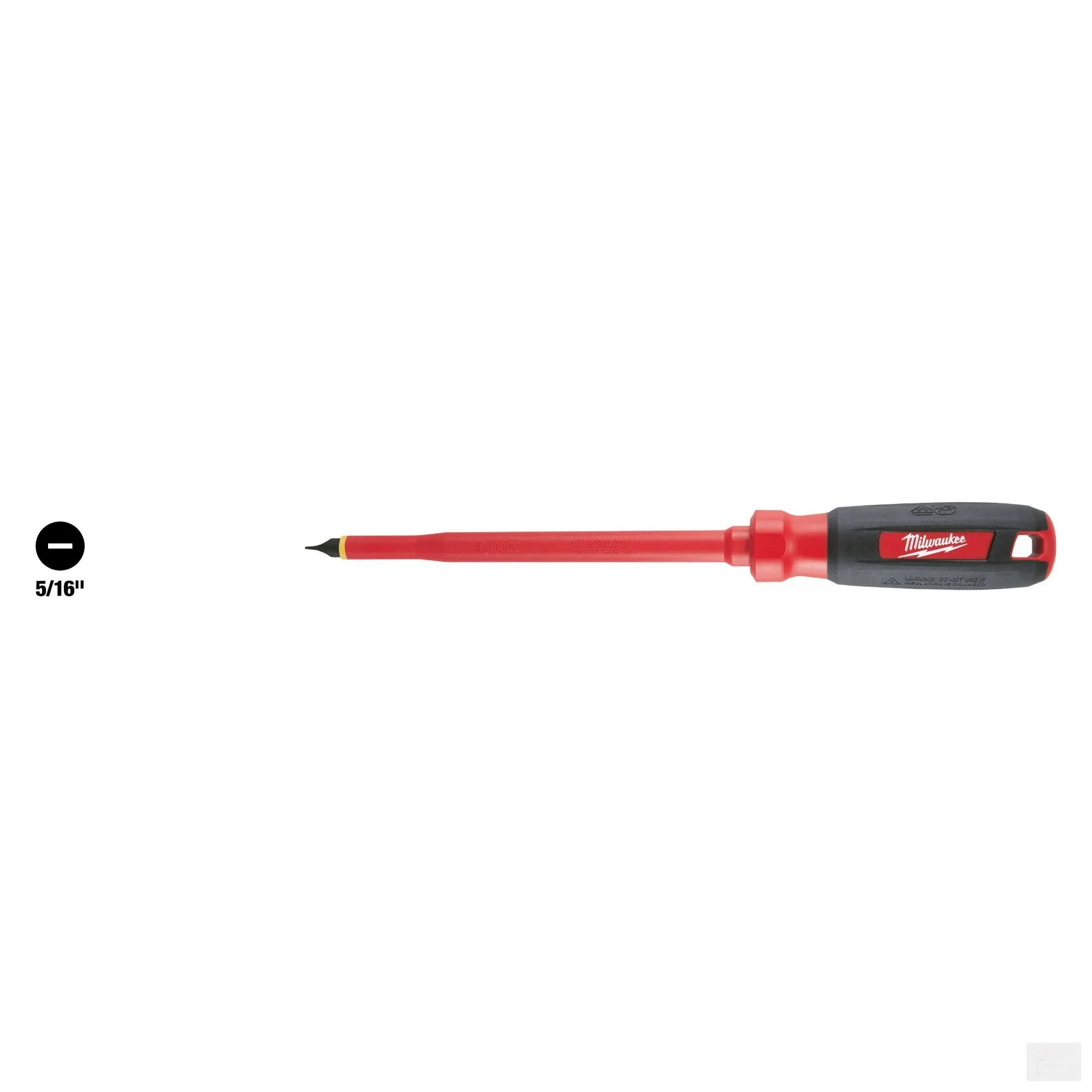 Milwaukee 5/16" Slotted - 7" 1000V Insulated Screwdriver (48-22-2222)