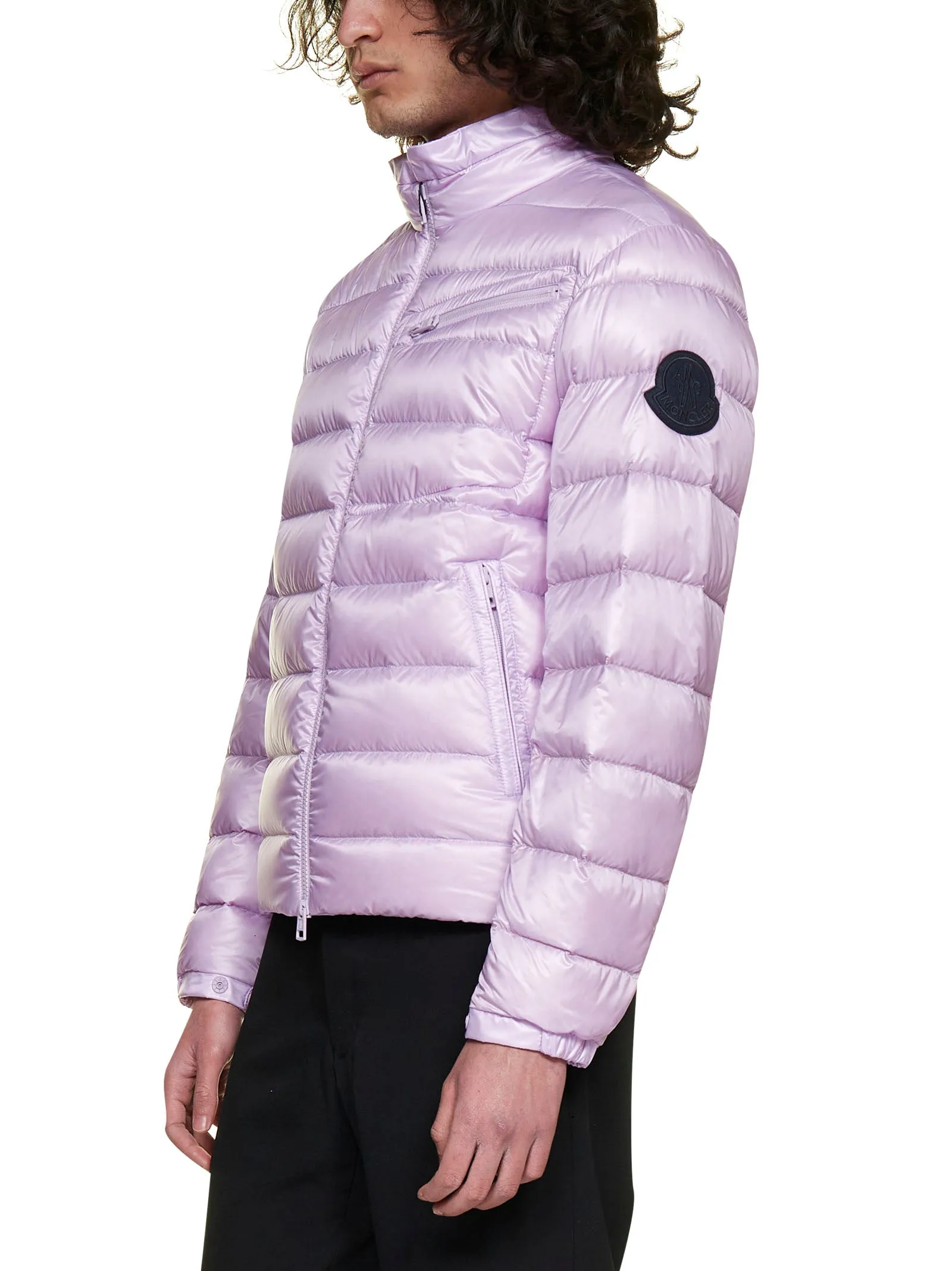 Moncler 1952 Logo Patch Zip-Up Jacket