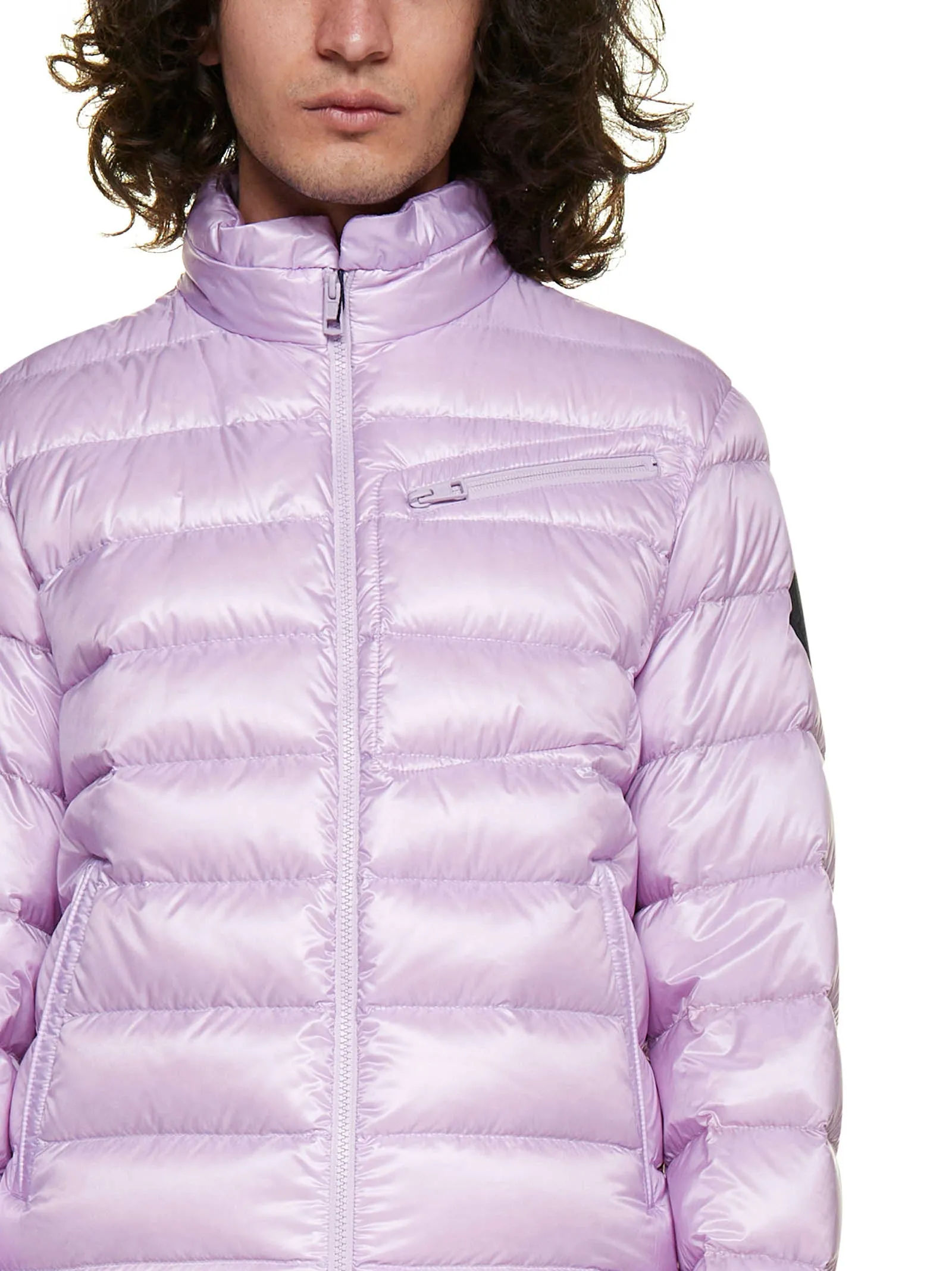 Moncler 1952 Logo Patch Zip-Up Jacket
