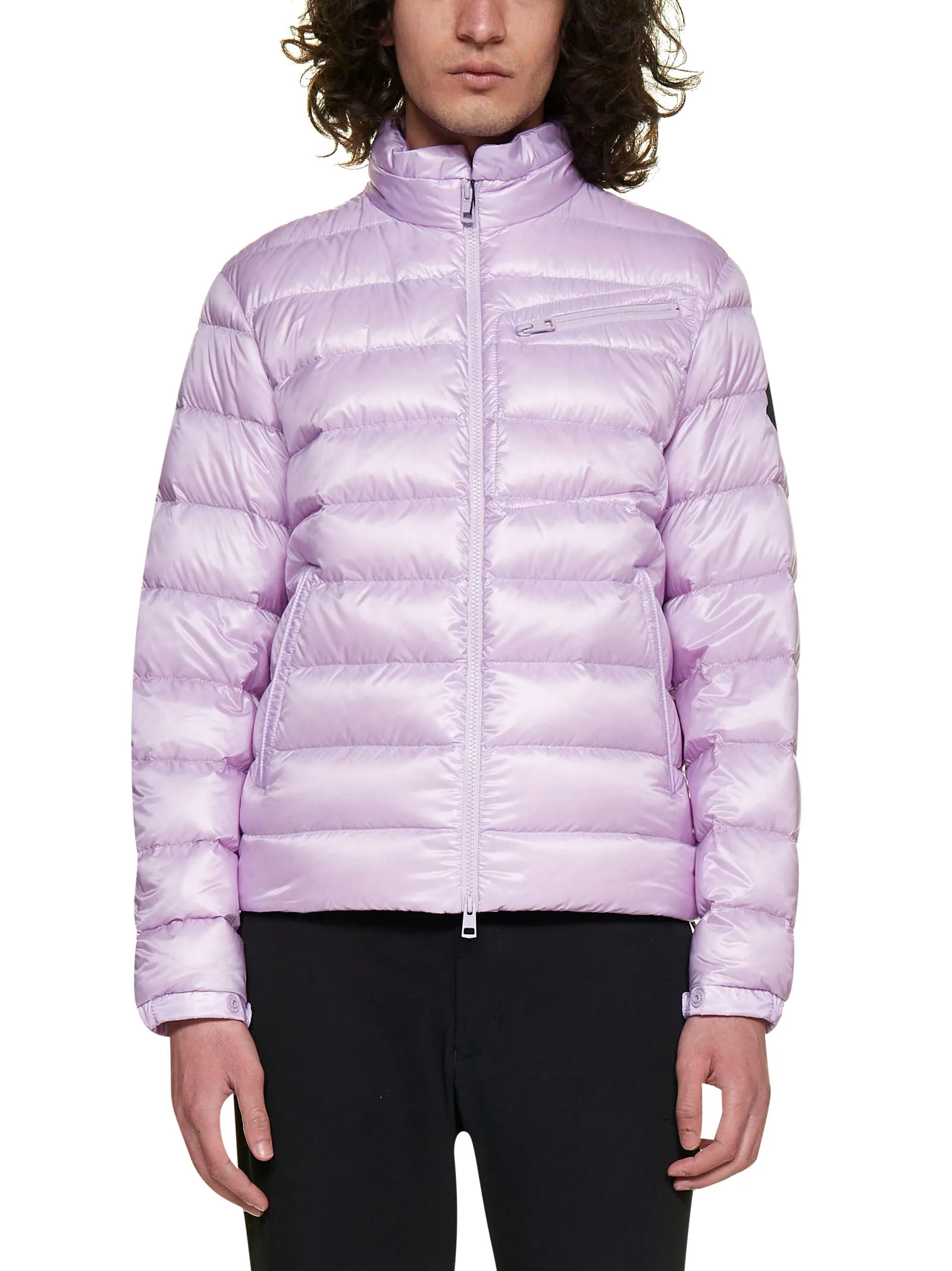 Moncler 1952 Logo Patch Zip-Up Jacket
