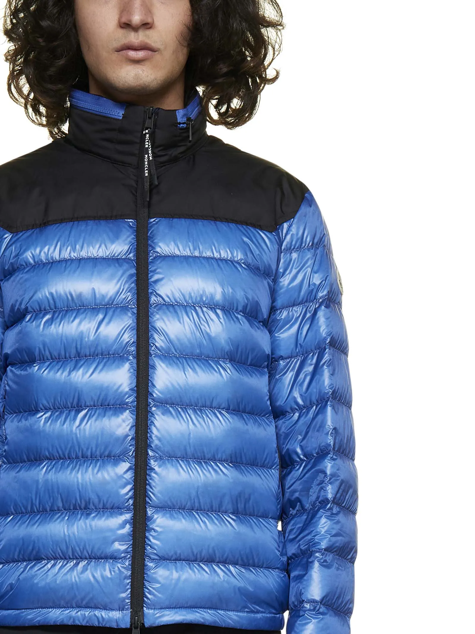 Moncler Panelled High-Neck Puffer Jacket