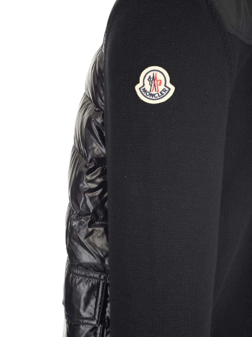 Moncler Panelled Logo Patch Jacket