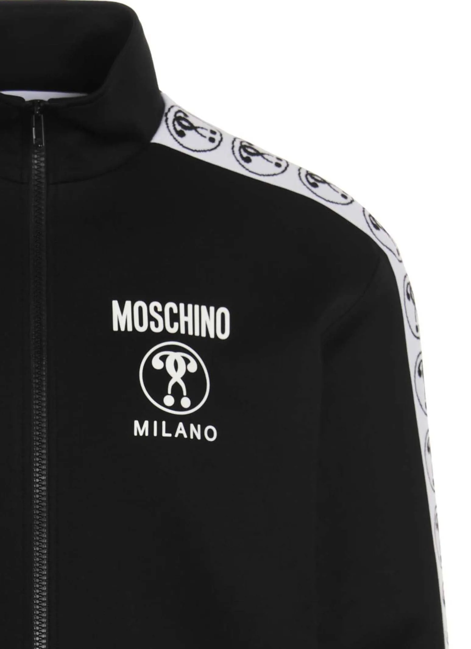 Moschino Question Mark Logo Printed Jacket