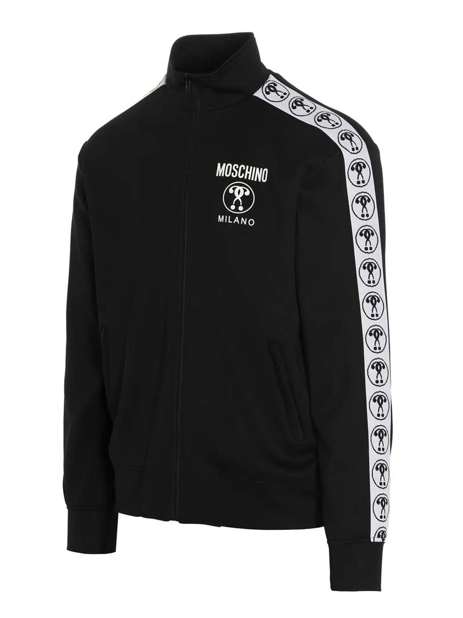 Moschino Question Mark Logo Printed Jacket