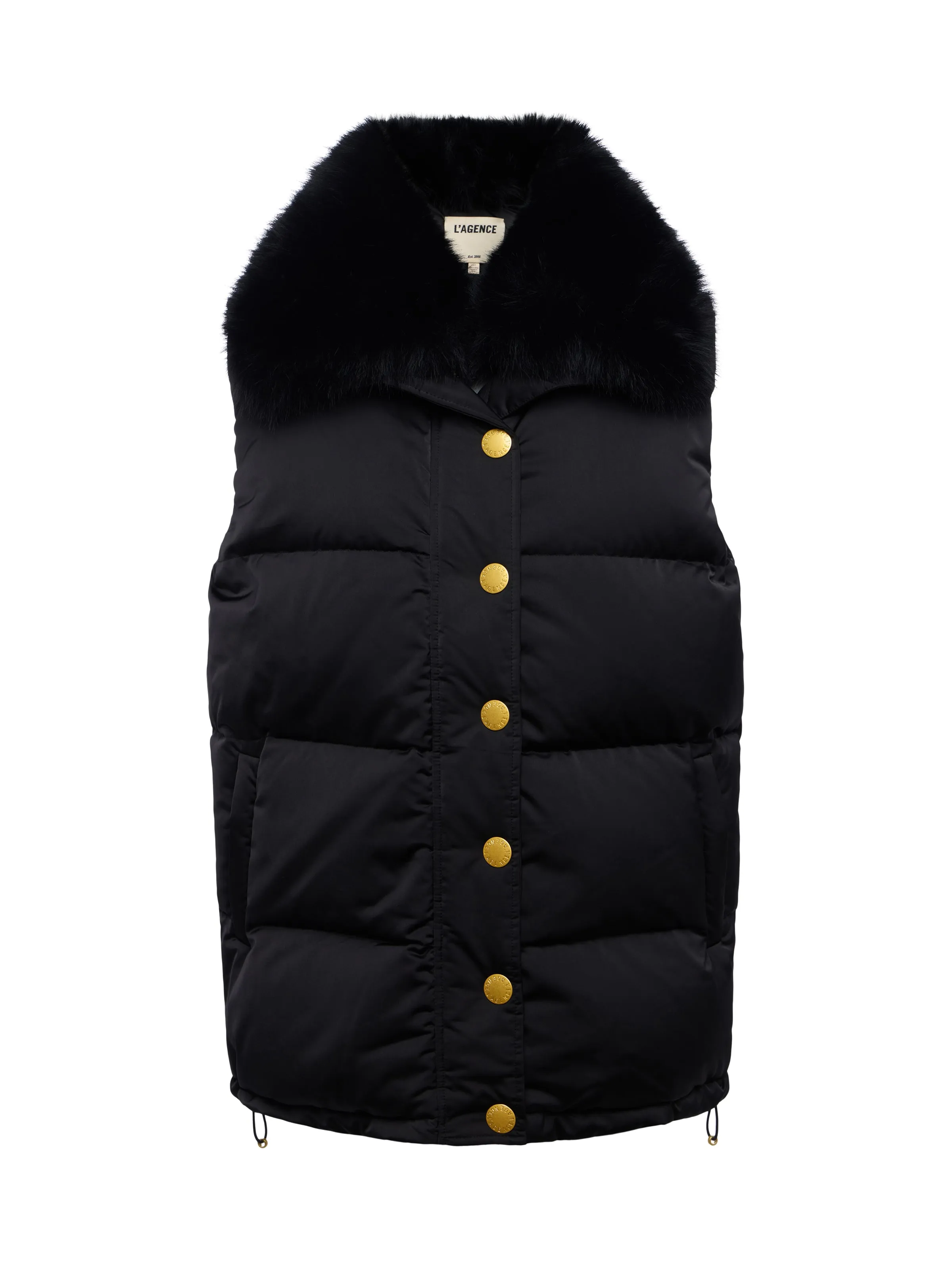 Nalo Faux Fur Puffer Vest