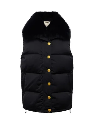 Nalo Faux Fur Puffer Vest