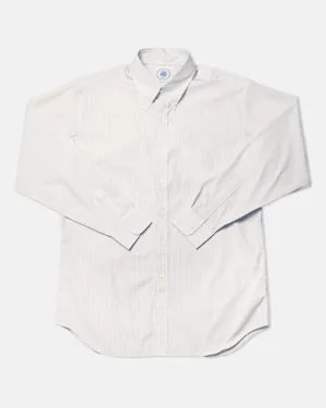 NAVY PENCIL STRIPE DRESS SHIRT