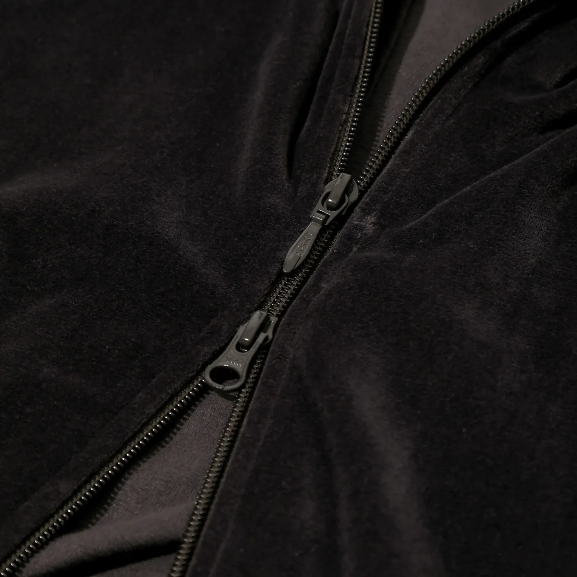 Needles Rib Collar Track Jacket Velour Charcoal