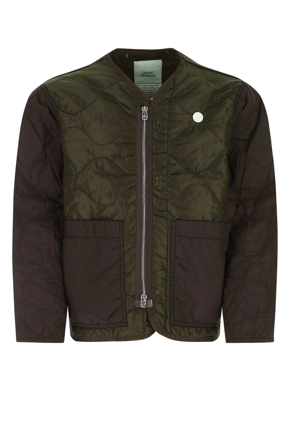 OAMC Zip-Up Long Sleeved Quilted Jacket