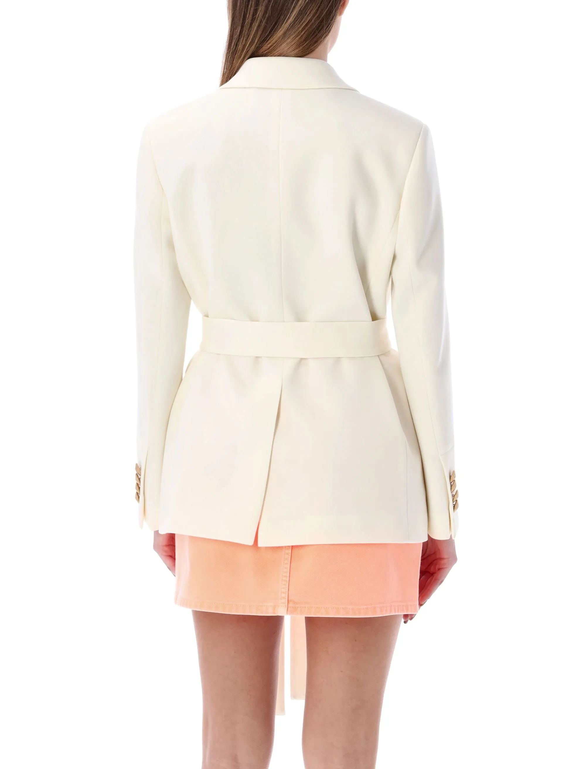 Palm Angels Double-Breasted Long-Sleeved Blazer
