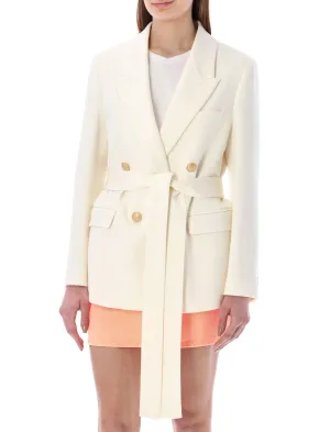 Palm Angels Double-Breasted Long-Sleeved Blazer