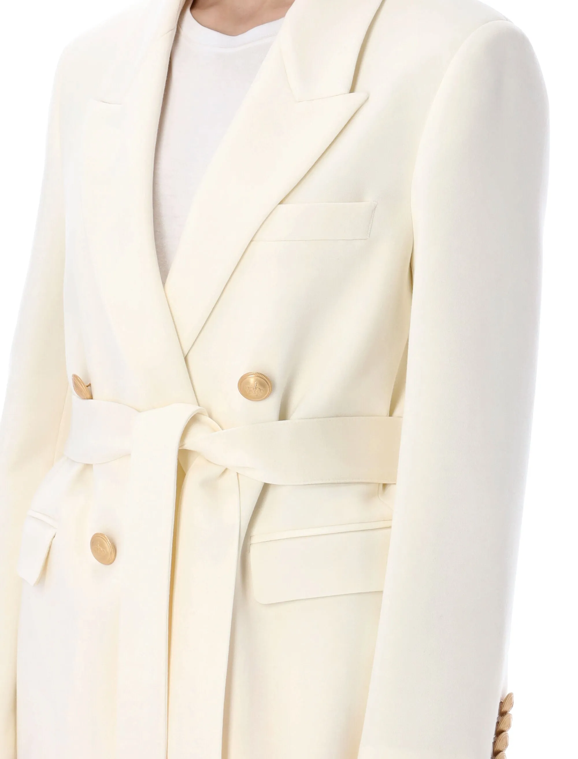 Palm Angels Double-Breasted Long-Sleeved Blazer