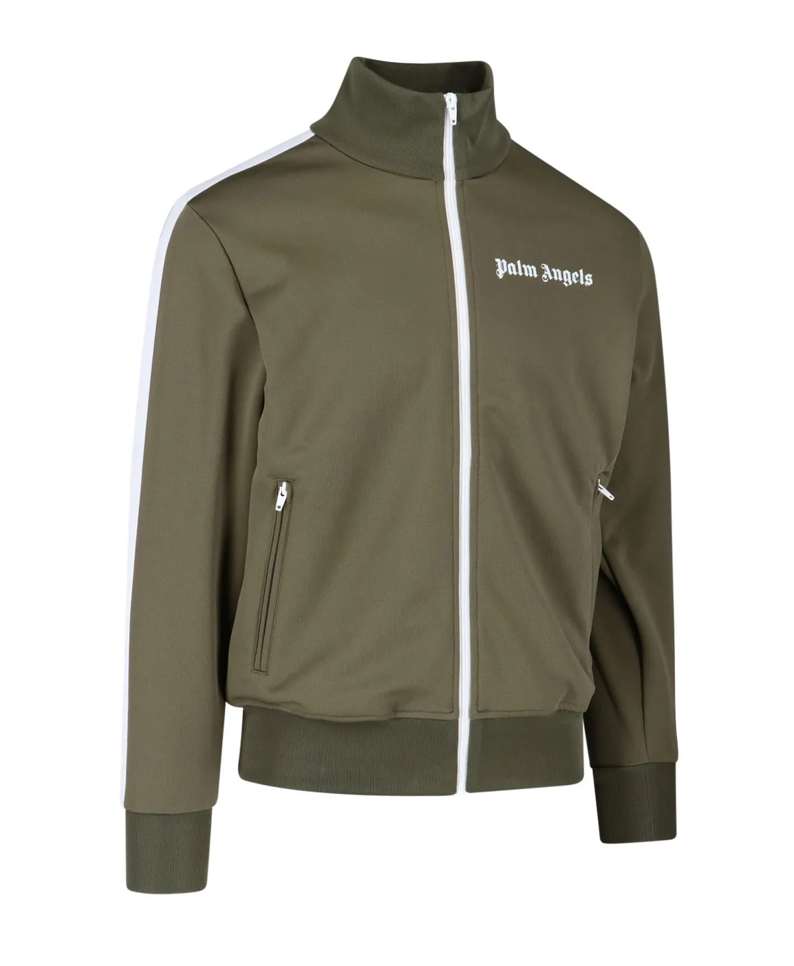 Palm Angels Logo Printed Zipped Jacket