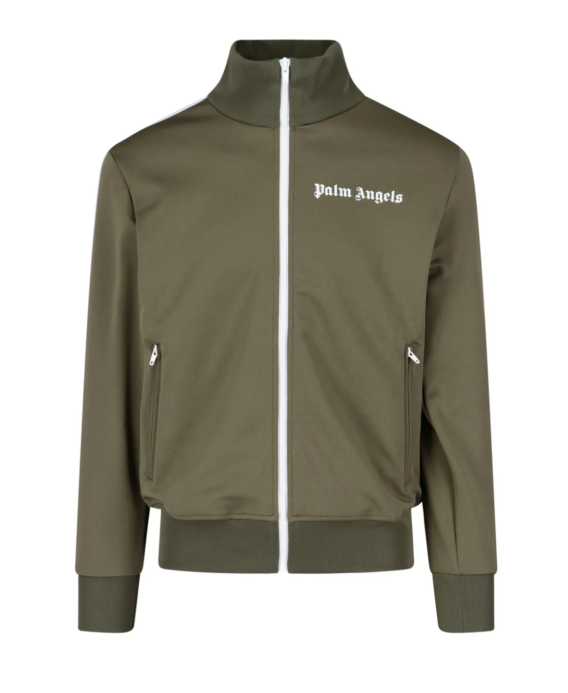 Palm Angels Logo Printed Zipped Jacket