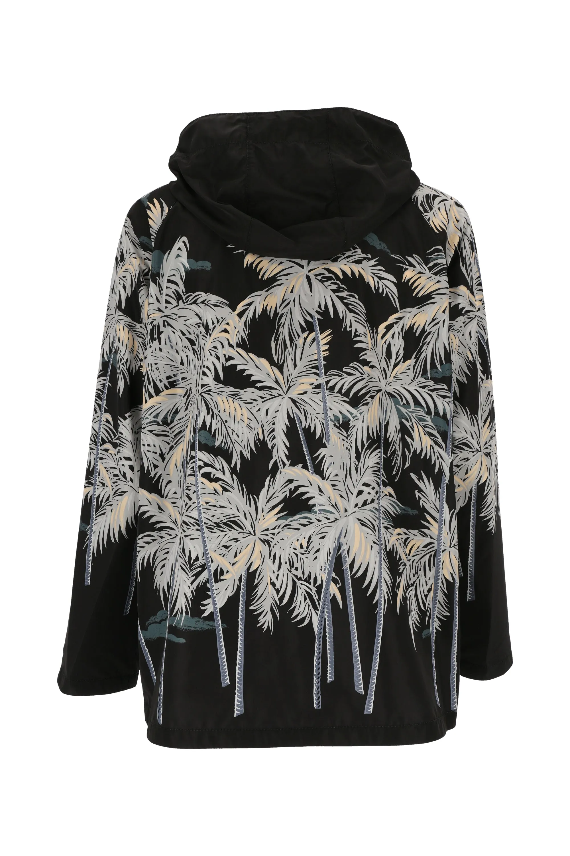 Palm Angels Palm Tree Print Zipped Jacket