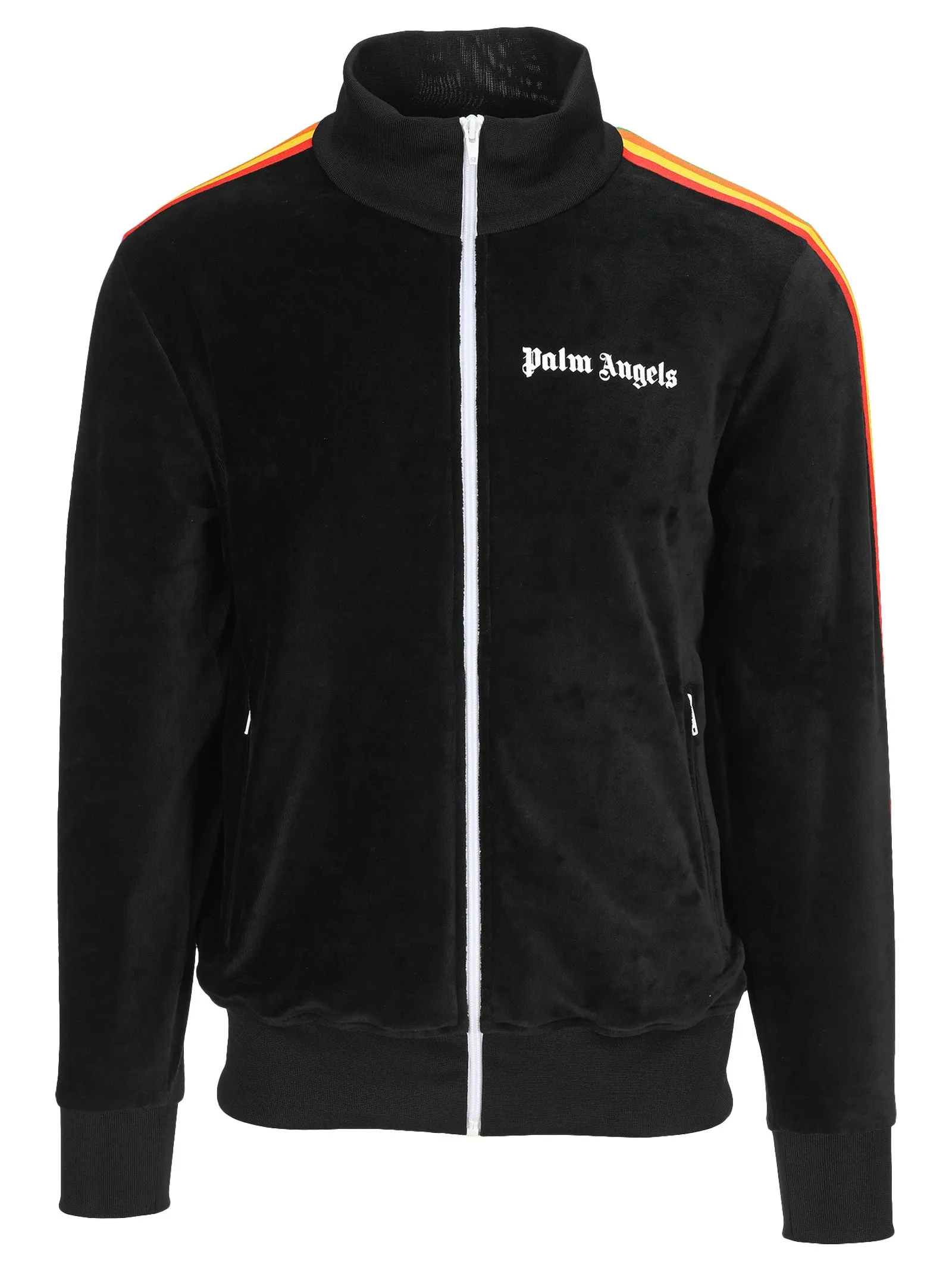 Palm Angels Rainbow Stripe Chenille Track Jacket