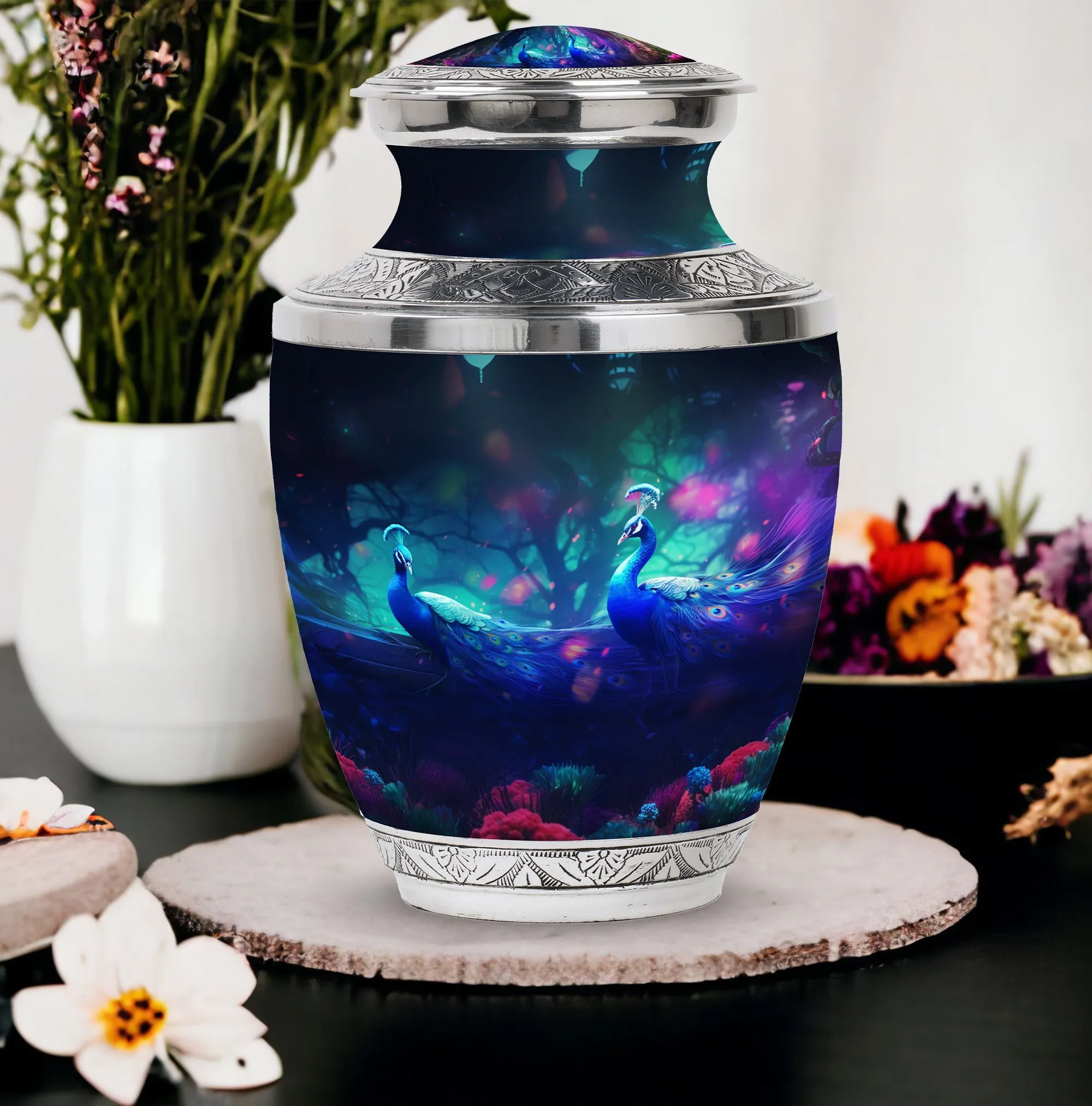 Peacock Cremation Urn: Distinguished Ashes Keeper Of Ashes