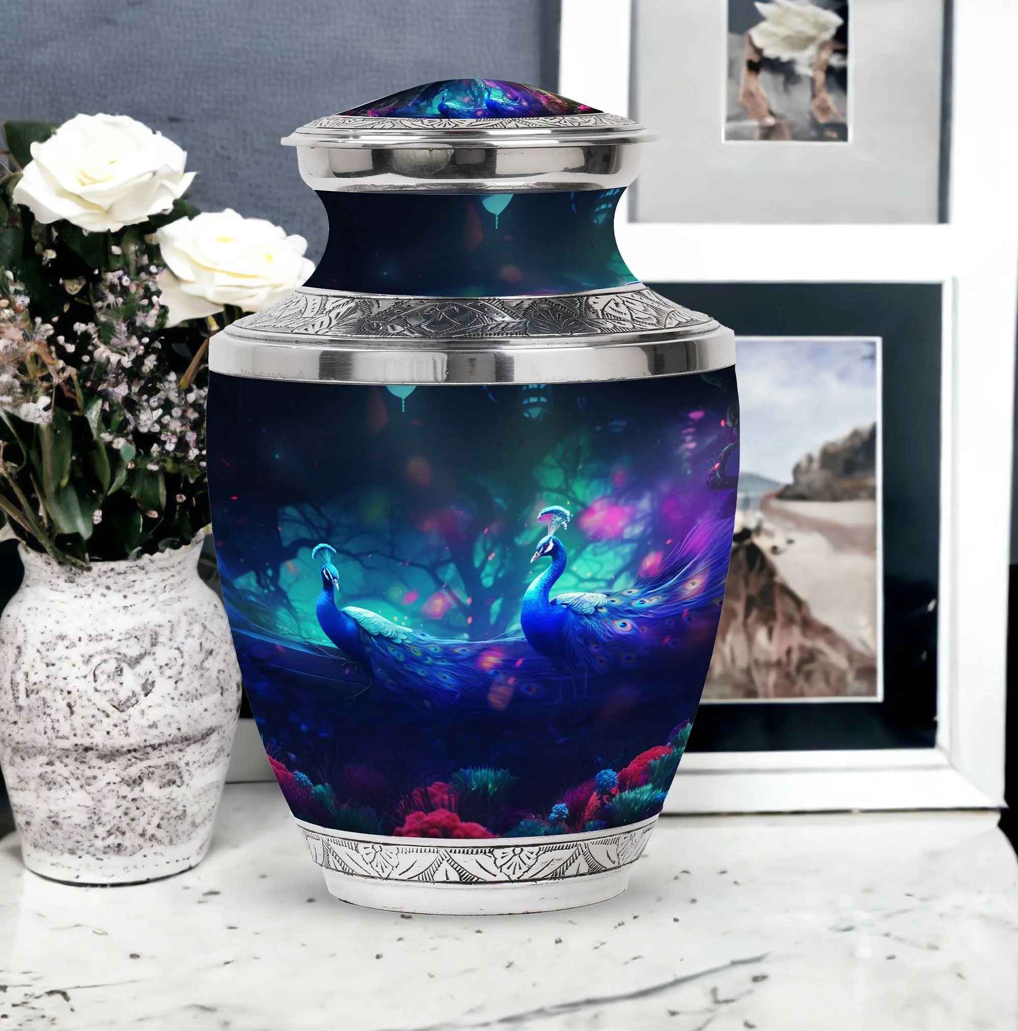 Peacock Cremation Urn: Distinguished Ashes Keeper Of Ashes