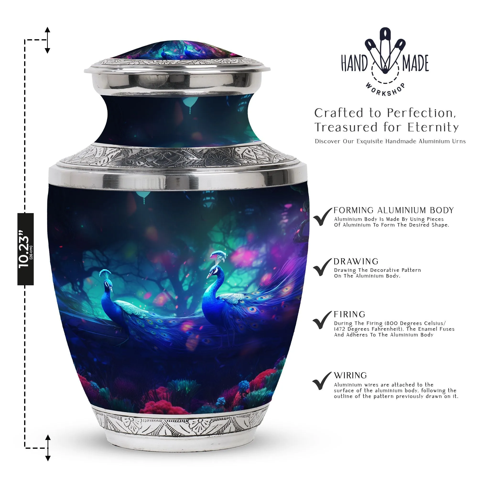 Peacock Cremation Urn: Distinguished Ashes Keeper Of Ashes
