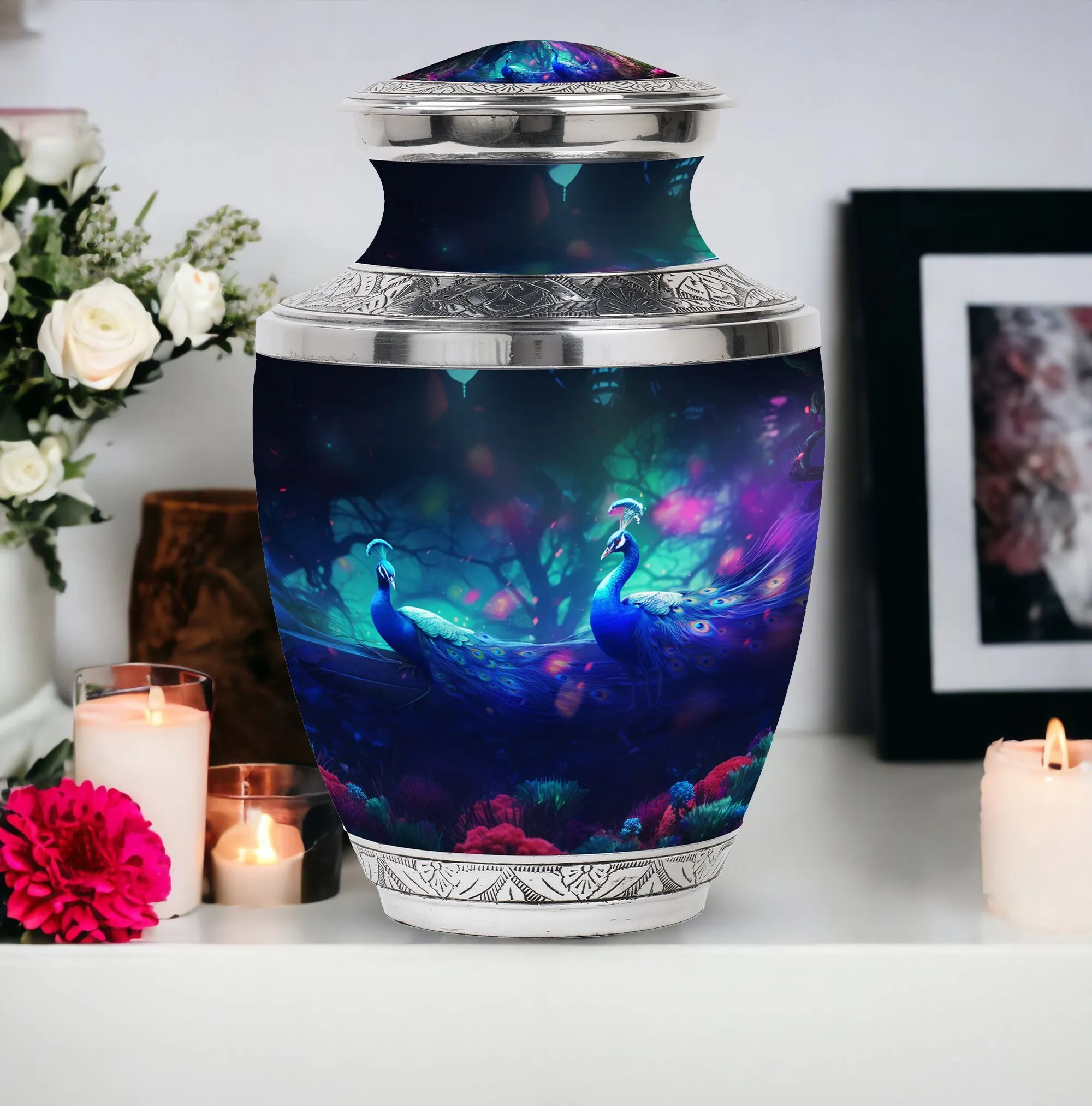 Peacock Cremation Urn: Distinguished Ashes Keeper Of Ashes