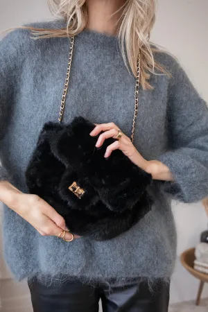 Petit Fur Black - Handtas