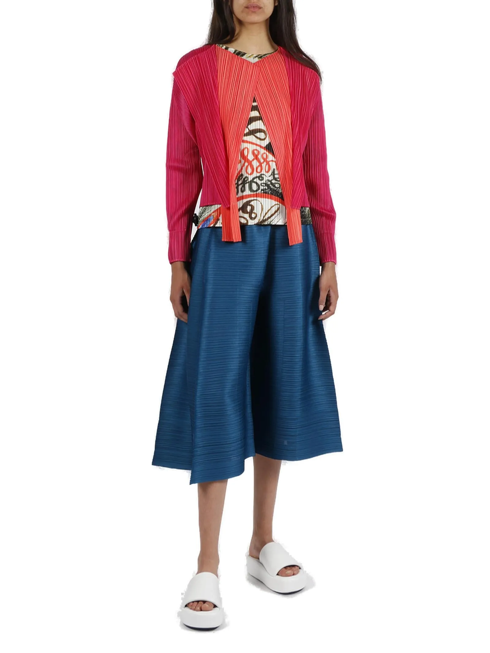 Pleats Please By Issey Miyake Pleated Long-Sleeved Jacket