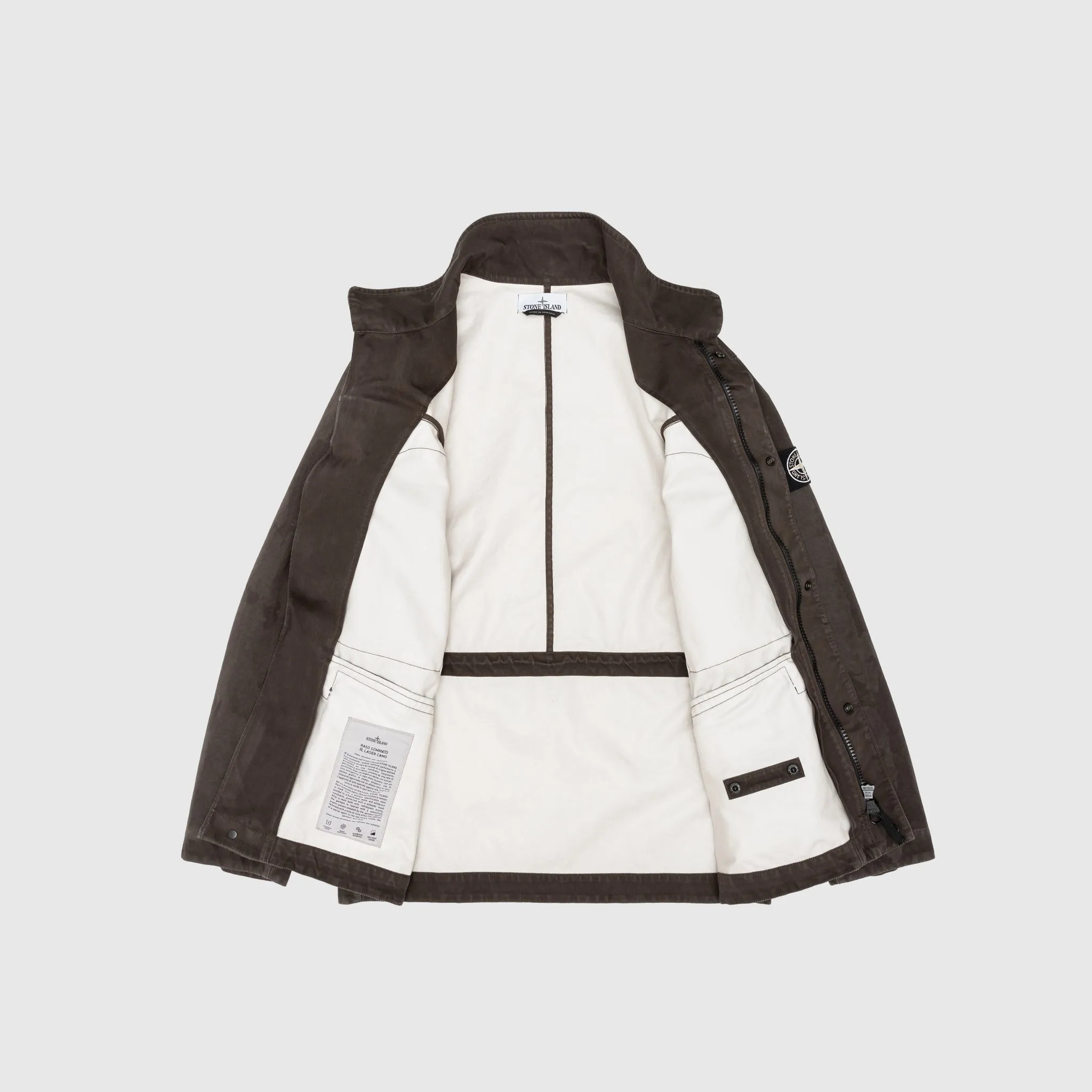 RASO GOMMATO 3L LASER CAMO FIELD JACKET