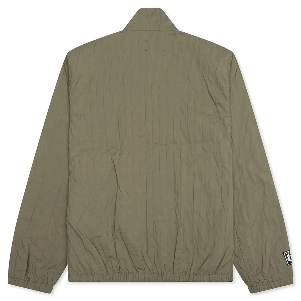 Rescue Pleated Track Jacket - Olive
