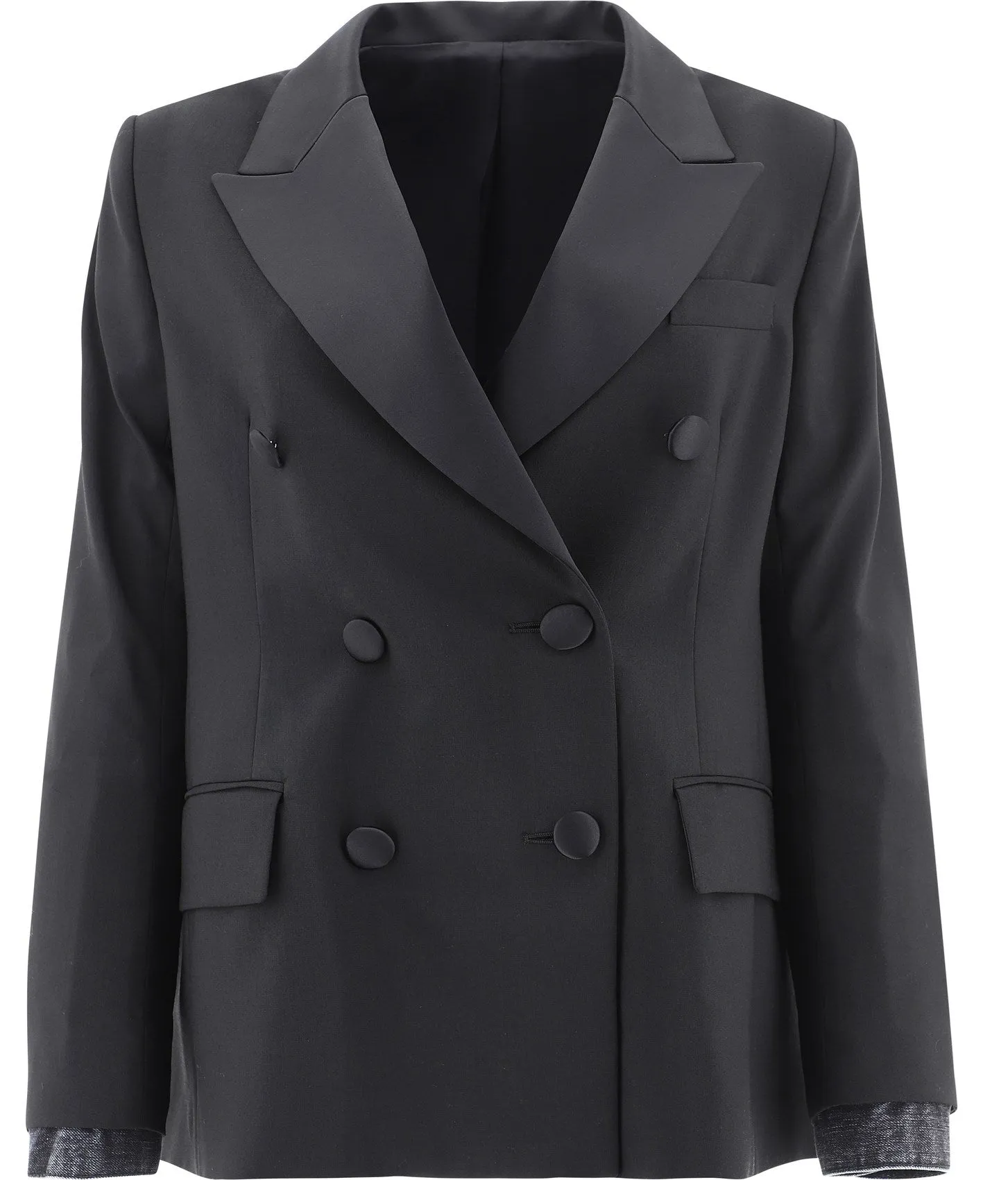 Sacai Panelled Double-Breasted Blazer