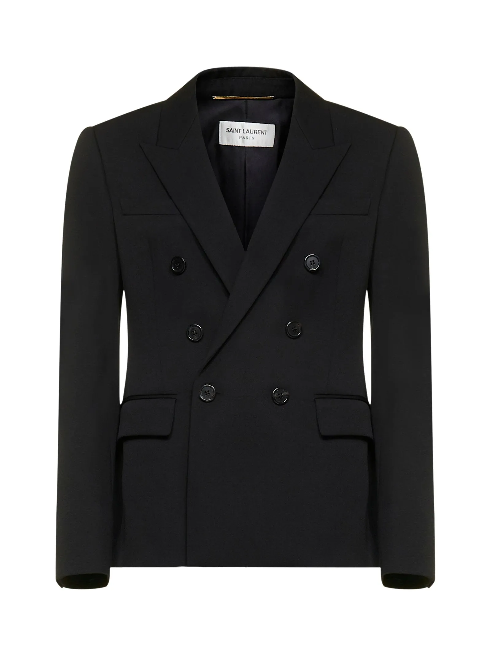 Saint Laurent Double-Breasted Long-Sleeved Blazer