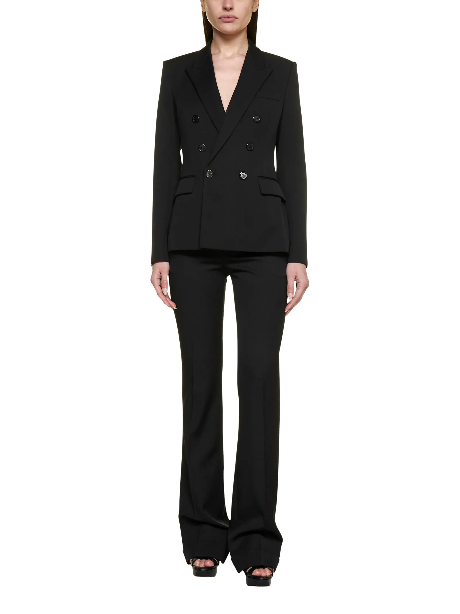 Saint Laurent Double-Breasted Long-Sleeved Blazer