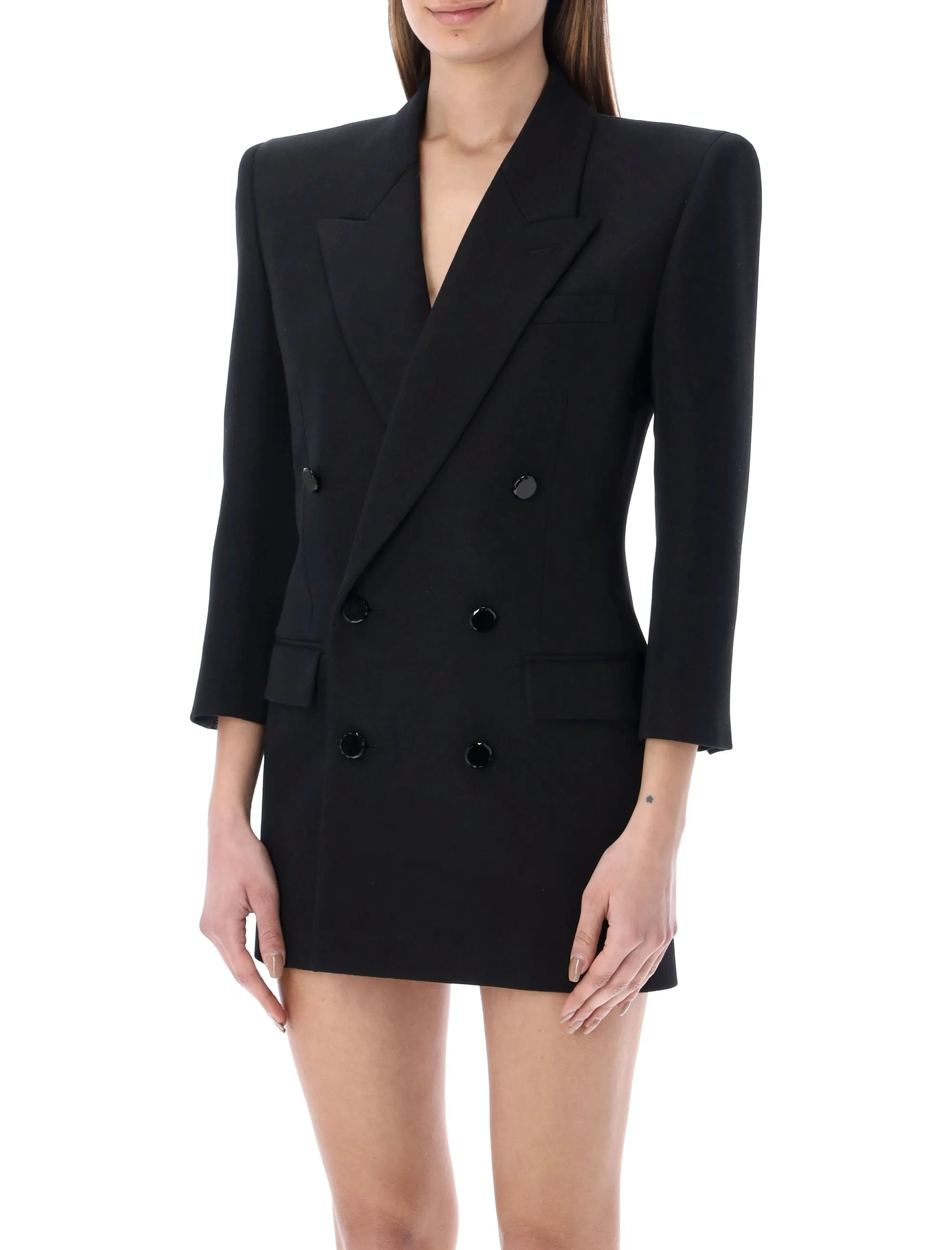 Saint Laurent Double-Breasted Tailored Blazer
