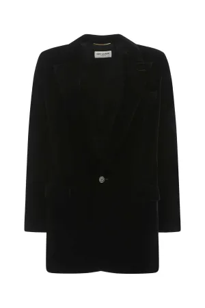 Saint Laurent Single-Breasted Long-Sleeved Blazer