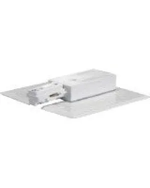 Satco TP152 WH Track End Feed Connector in White Finish