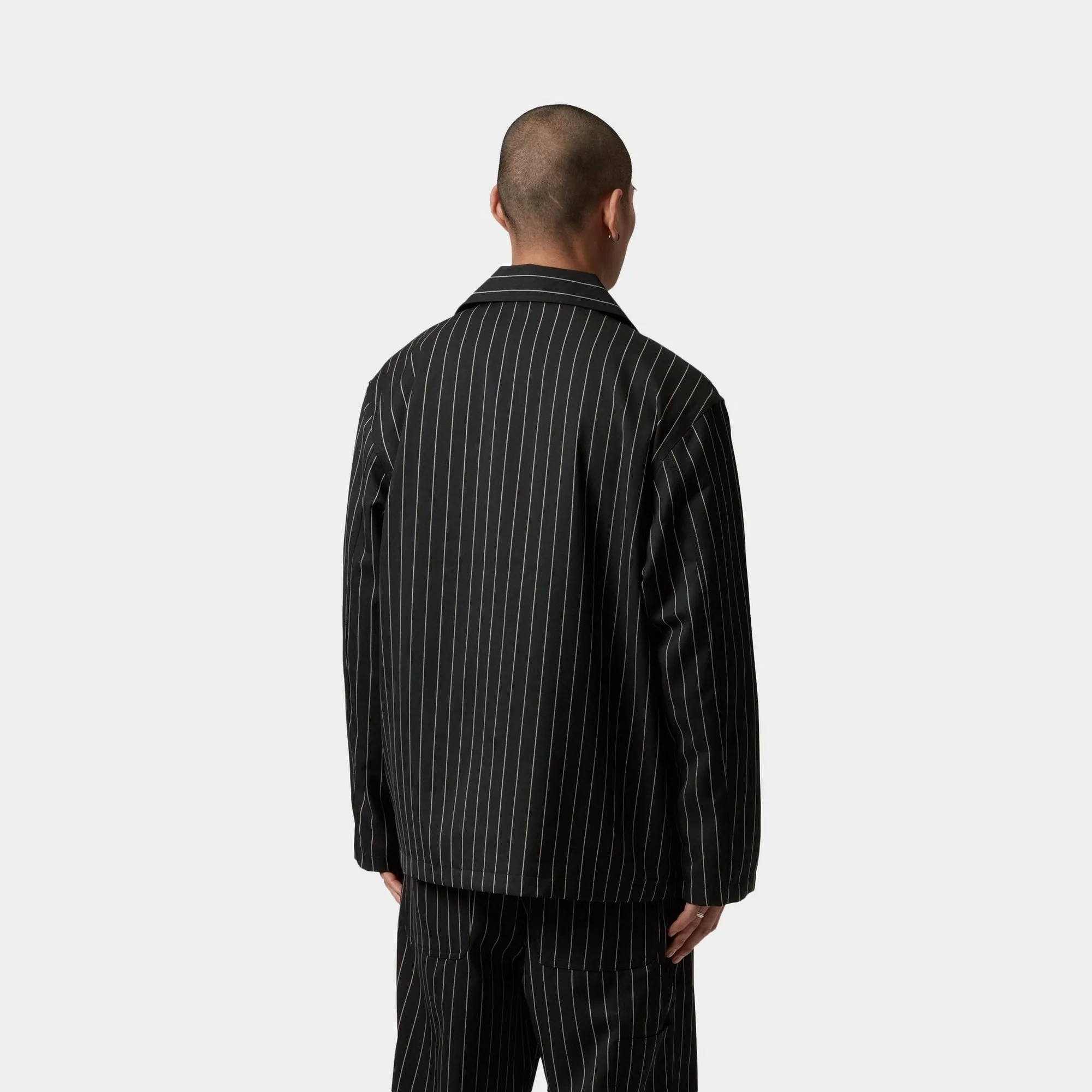 Seaton Blazer | Black / Wax Stripe