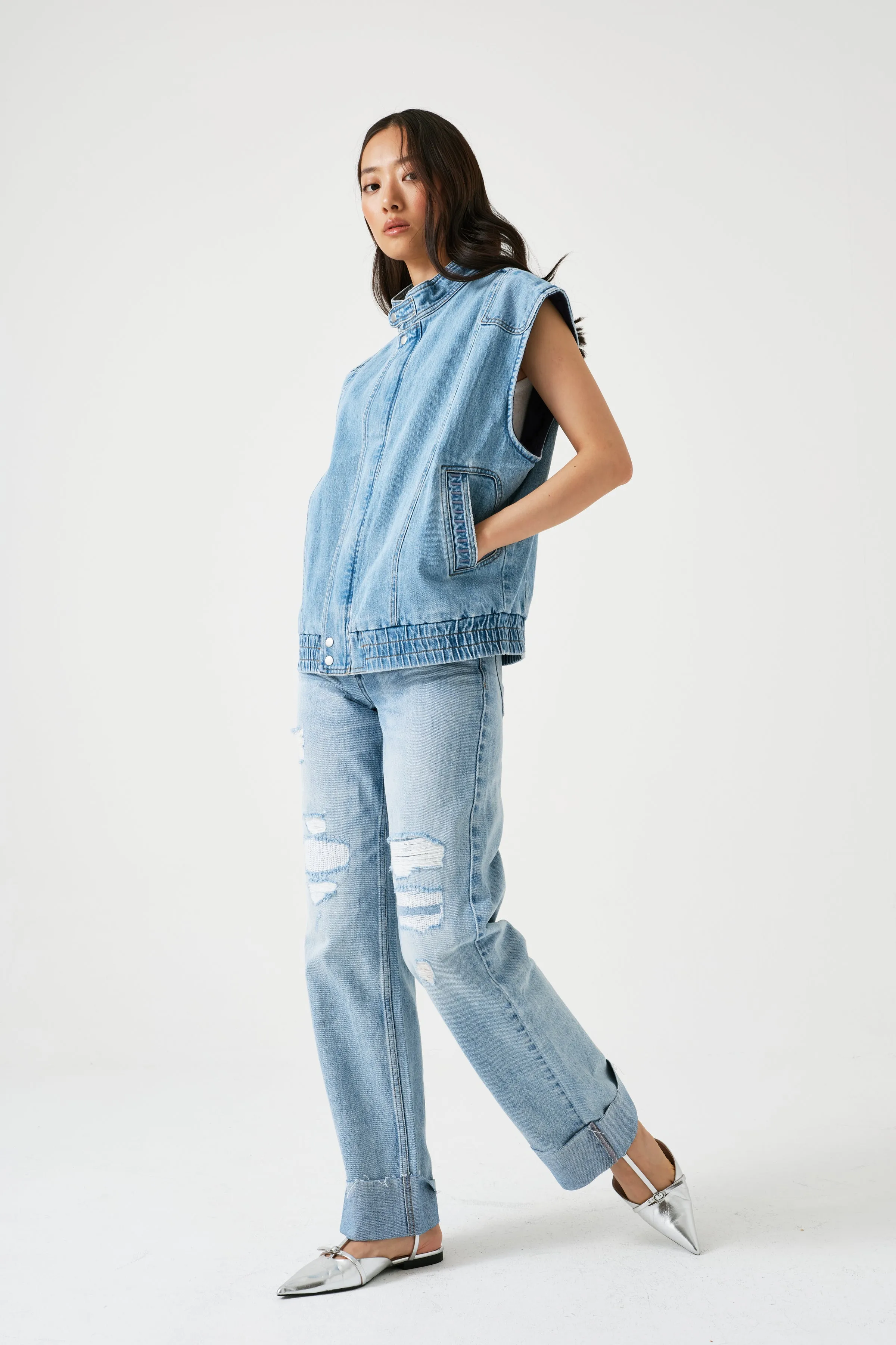 Seventy   Mochi Juno Sleeveless Jacket Dakota Vtg