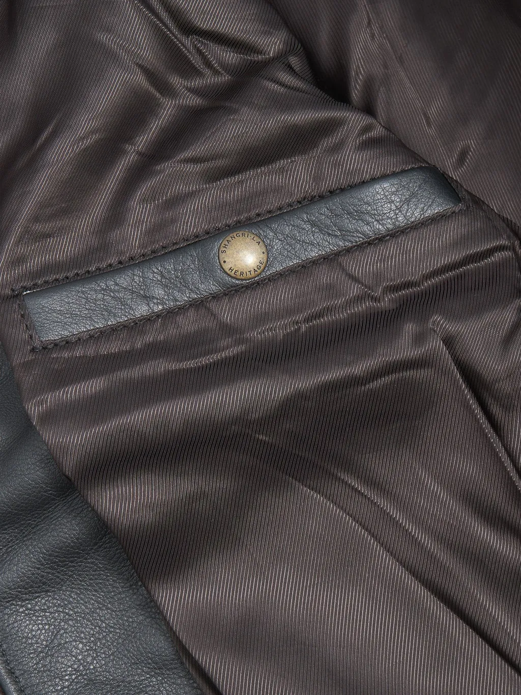 Shangri-La Heritage Varenne Fur Collar Black Leather Jacket